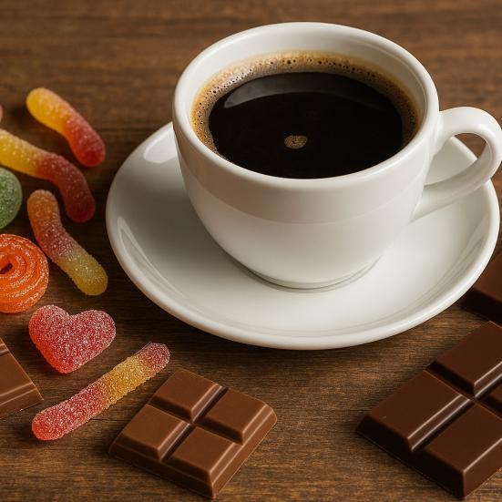 Slik, chokolade og kaffe