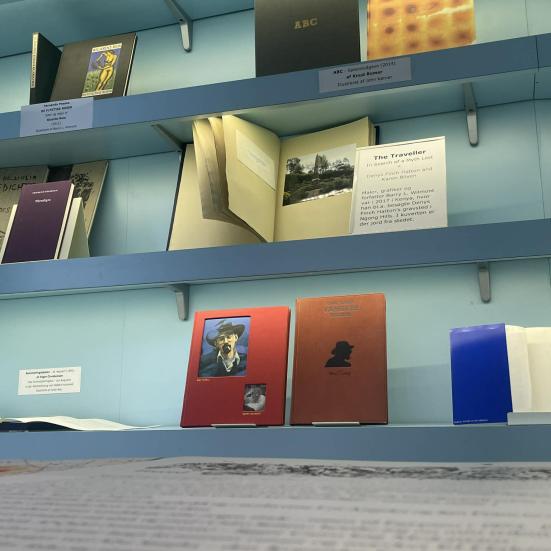 Bøger i udstillingen