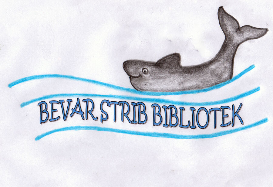 Logo for foreningen "Bevar Strib Bibliotek"