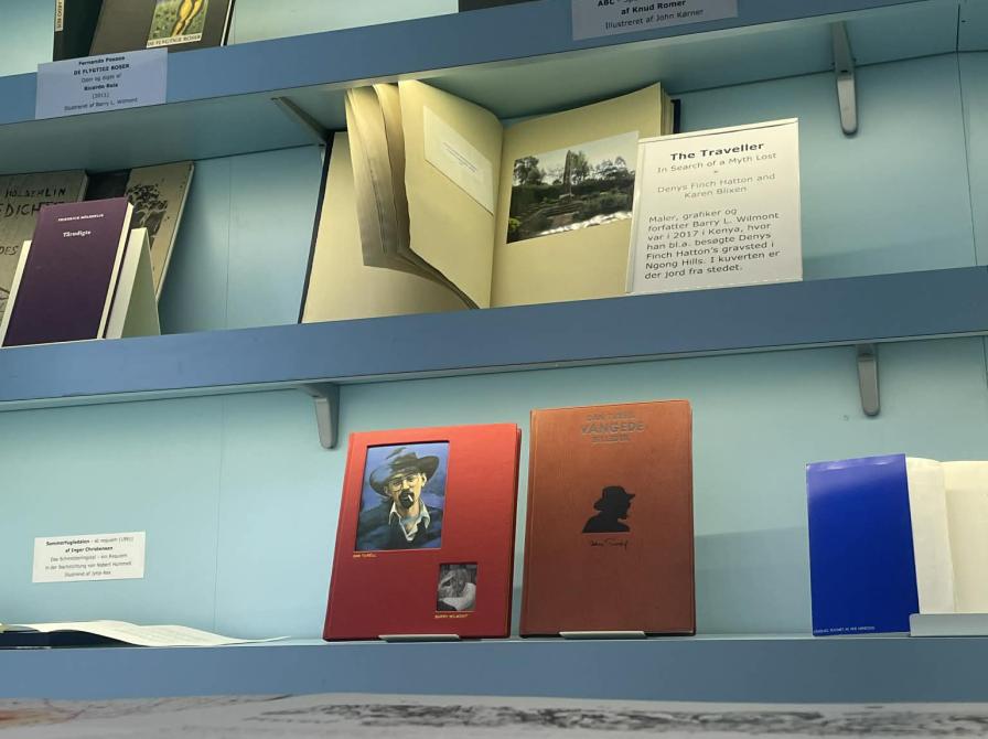 Bøger i udstillingen